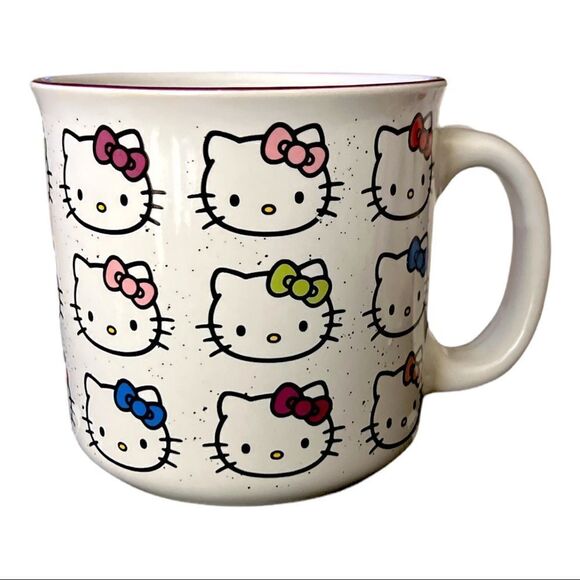 Sanrio Hello Kitty All-Over Print 20oz Ceramic Camper Mug - Picture 1 of 5
